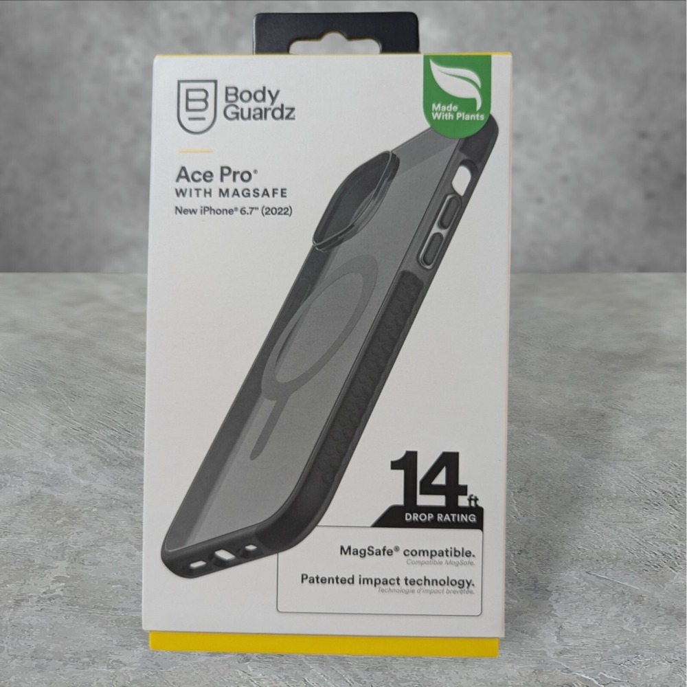 Body Guardz Ace Pro MagSafe Case For Apple iPhone 6.7‎ 2022 (14 Plus) Black A8